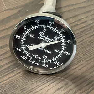 Beechcraft Sundowner Outside Air Temperature Gauge P/N 35-380019-3